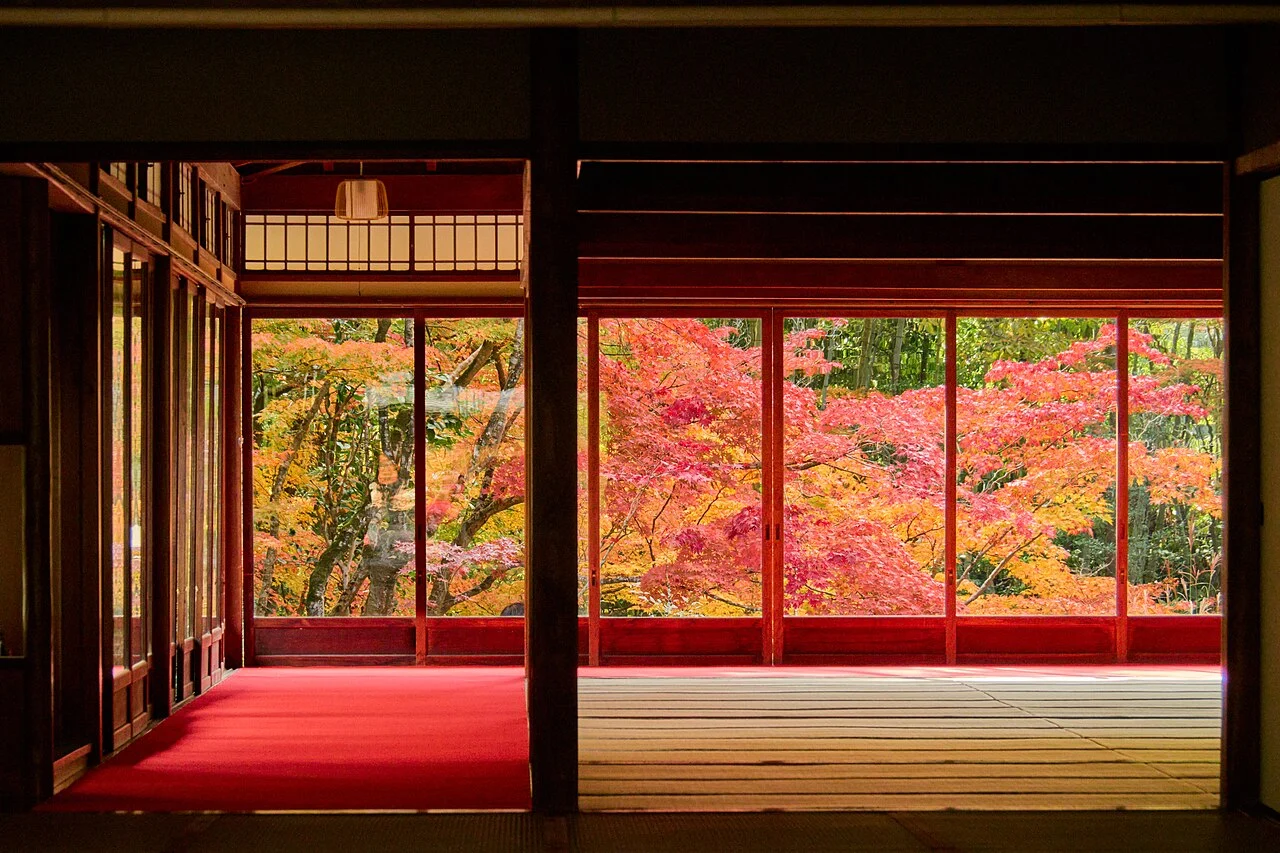南禅寺の書院から眺める紅葉
